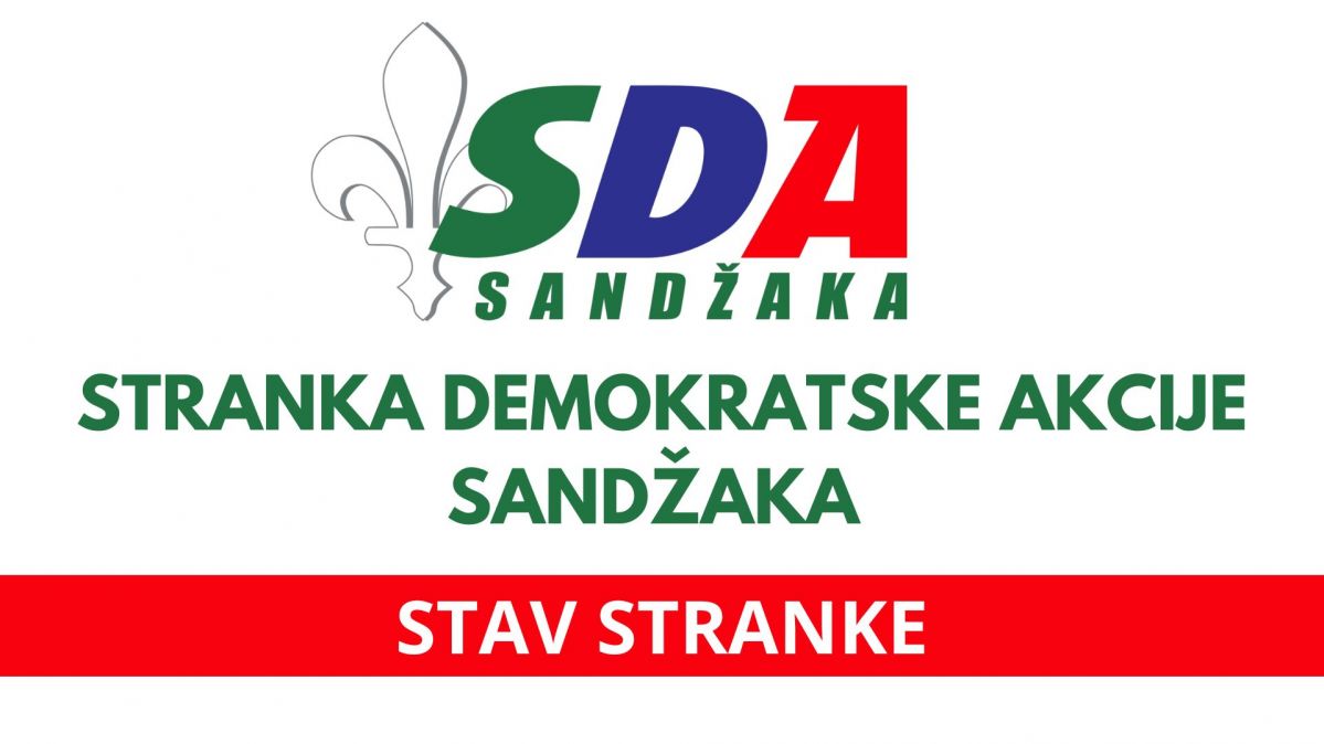 Stav SDA Sandžaka u vezi zahtjeva za raspisivanje izbora