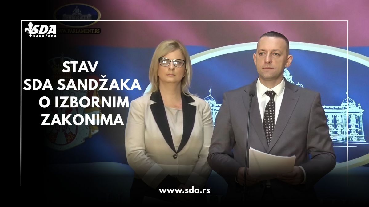 Stav SDA Sandžaka o izbornim zakonima